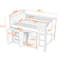 Lit mezzanine en bois avec rangement intégré et éclairage DEL-1647352175-1647352176