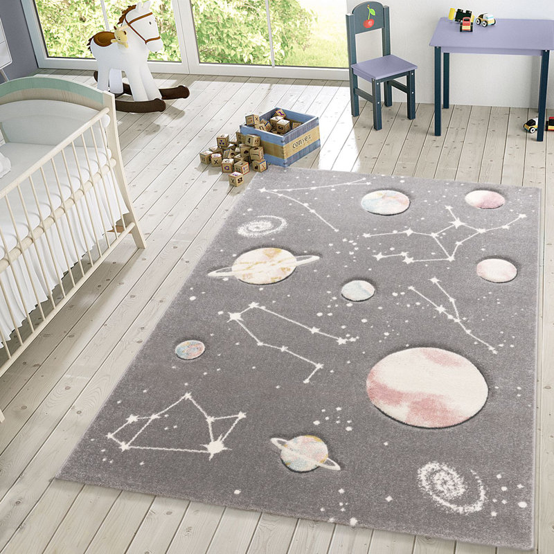 Baris Polypropylene Rug, Rectangle 4'7" x 6'7"