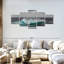 Ensemble de 5 pièces Ocean Wave Pop sur toile-1277540594