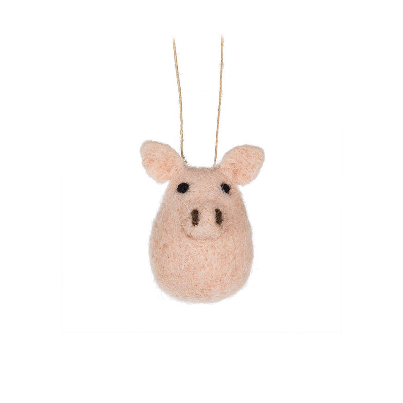 Ornement suspendu en forme de cochon