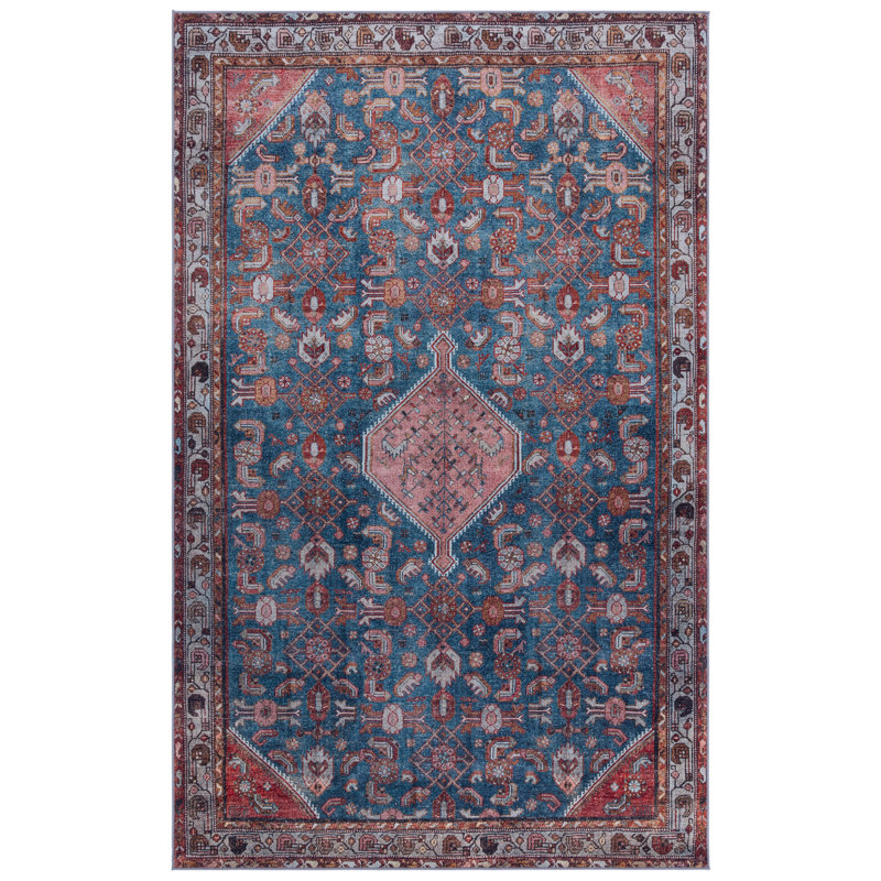 Tucson 228 M/W S/R Performance Machine Washable Oriental Rug, Rectangle 3' x 5'