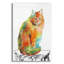  «Watercolor Cat On Table F» par Jean Plout, art mural en verre acrylique-929249276