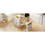 Îlot de cuisine de 82,7 pouces avec table de salle à manger extensible, rangement double, prise de courant et amplement d'espace pour 4 à 6 personnes-125823287