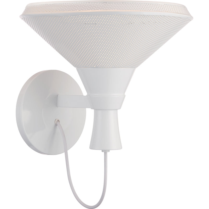 Luminaire suspendu 1 lumières Bierman, Blanc glacier