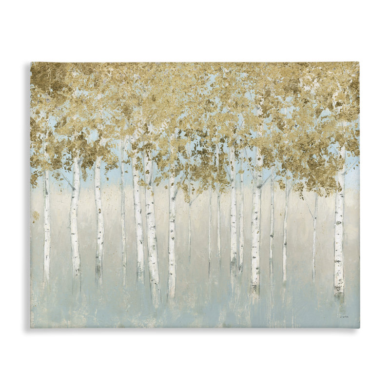«Gold Tree», reproduction, Estampe numérique encadrée blanc bord de mer, H 16 po x l 20 po