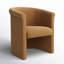Fauteuil en cuir véritable de 25,5 po Sanon-2052843592