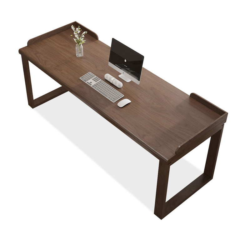 Rectangular Solid Wood Desks, 29.53" H x 70.87" W x 23.62" D, Walnut