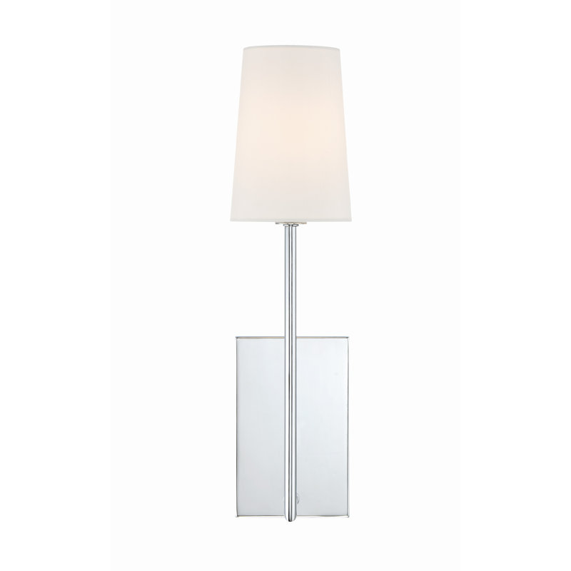 Frith 1 - Light Dimmable Armed Sconce, Polished Chrome