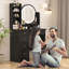 Ensemble coiffeuse et miroir Hermanson-2046359636