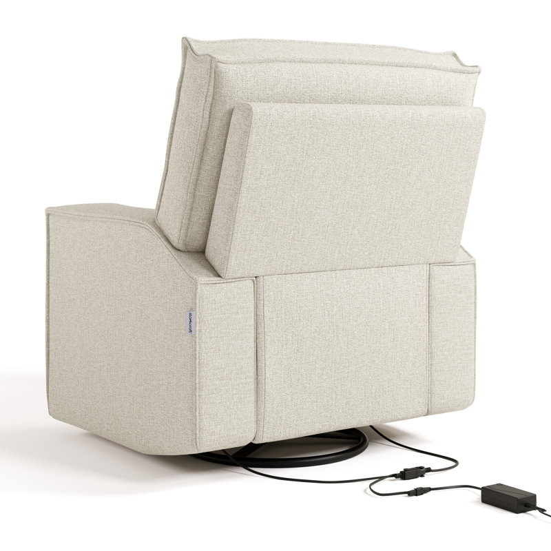 Texas Nursery Power Recliner Swivel Glider , Dune Basketweave