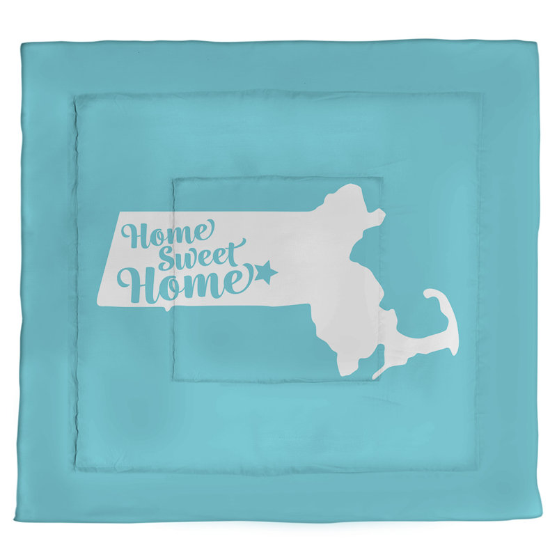 Polyester Comforter, Queen Comforter, Teal