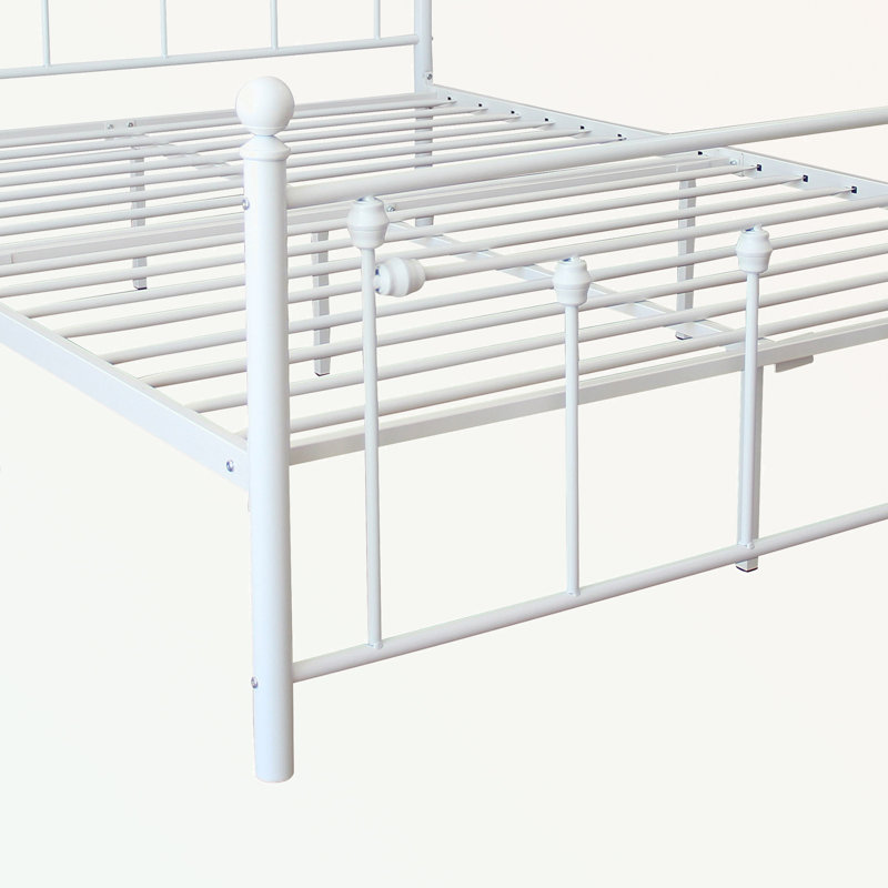 Lit plateforme Angela, Grand, Blanc mat