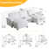120'' W Double Layer U-shaped Cushion Cloud Comfy Couch