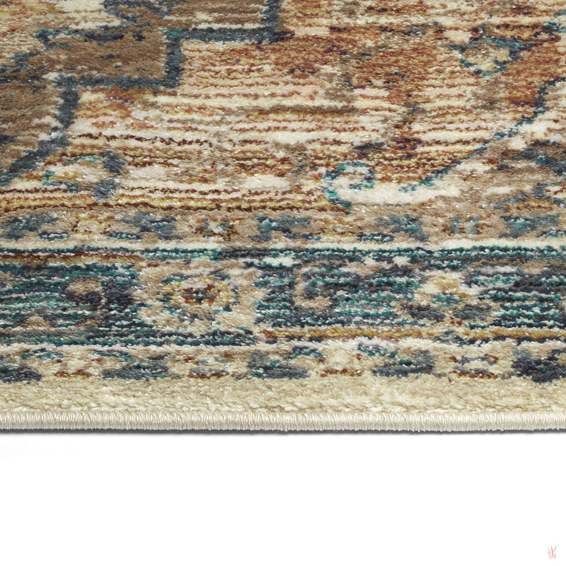 Contemporary, Transitional, Oriental, Textured, Distressed Cut Pile 7'10" X 10'10" Rectangle Area Rug