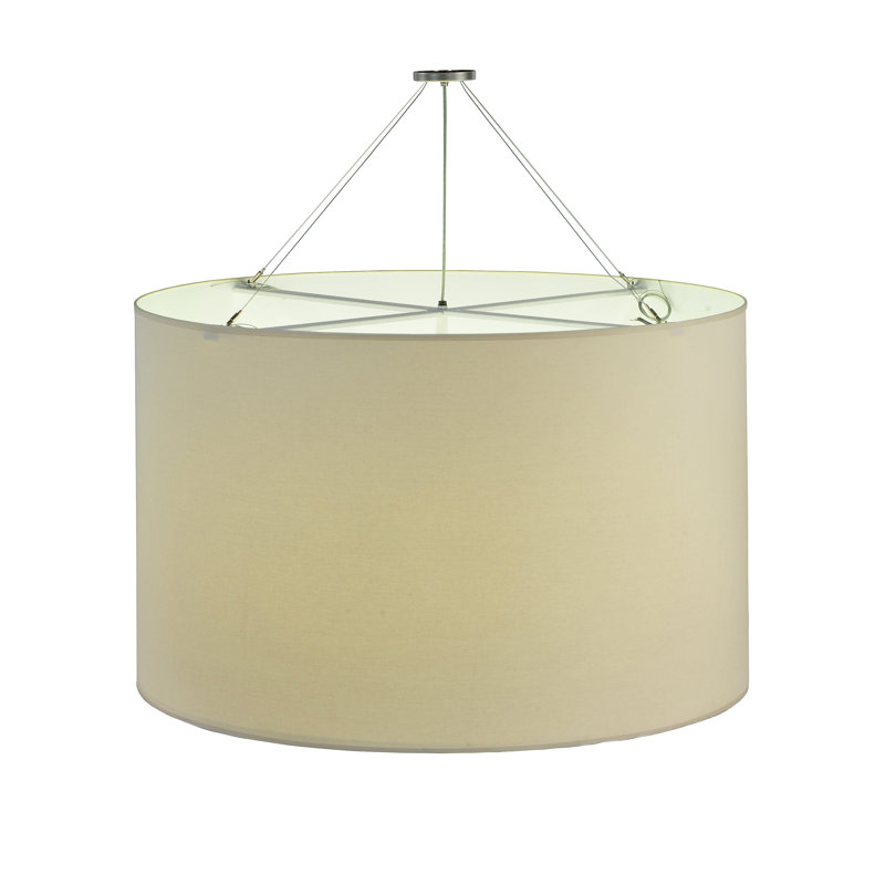 Luminaire suspendu 48 po en textrene naturel Cilindro