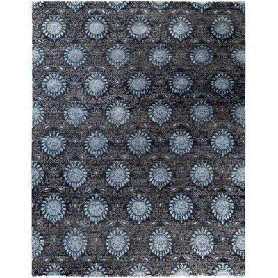 Overdyed One-of-a-Kind 9' 3" X 11' 10" Hand Knotted Area Rug