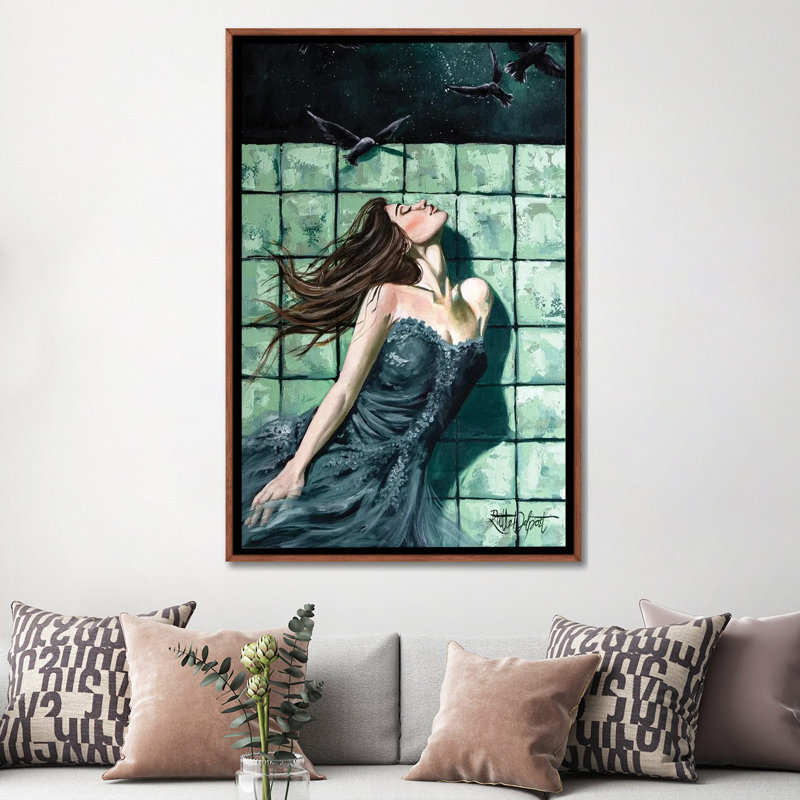 Murmures du vent, Brun, Impression sur toile flottante sans passe-partout, H 60 po x l 40 po
