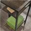 L-Shaped Desk with Rustic Style, Brown finish