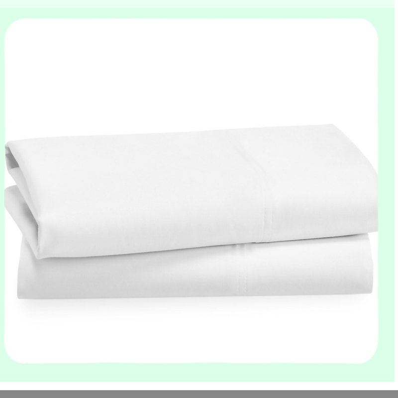 PlushDreams 600TC Cotton Pillowcase Set - Ultra Soft White Pillow Covers for Standard Pillows - Luxurious Bedding Accessories for Sweet Dreams