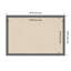Tableau d'affichage en tissu Amanti, lin naturel par The Creative Bunch Studio-485941200
