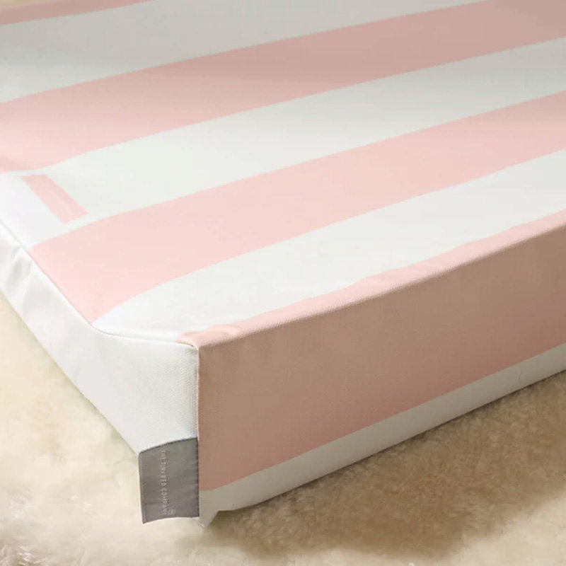 Anti-Roll Changing Mat - Hamptons, Pink