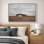 Œuvre de paysage minimaliste de maison rustique, photos de salon, impression sur toile giclée sur toile encadrée