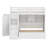 Space-Saving Loft Bed Featuring Climbing Storage Steps, Attached Closet, Multi-Port USB Hub, and LED Light System-1906918224