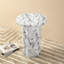 Table de bout ronde en faux marbre 20,75 po Crisol
