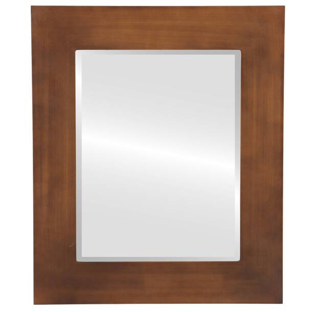 Ebern Designs Royster Wood Flat Wall Mirror & Reviews | Wayfair