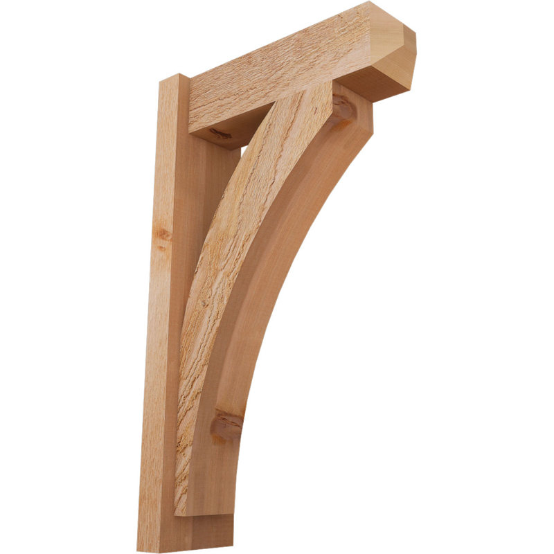 Persienne en bois rustique Thorton Craftsman,  P 18 po x H 30 po , Cèdre rouge de l'Ouest de 6 po (sciage brut)
