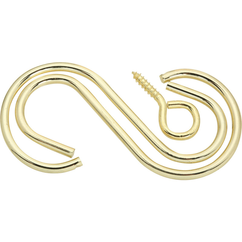 Keidrick Hook, Laiton, H 6,55 po x l 2,70 po x P 0,25 po
