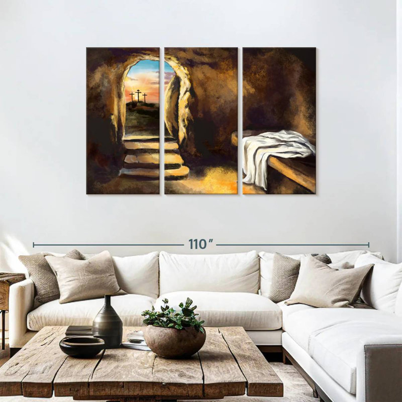 Adella Jesus Christ Has Risen, 48" H x 74" W