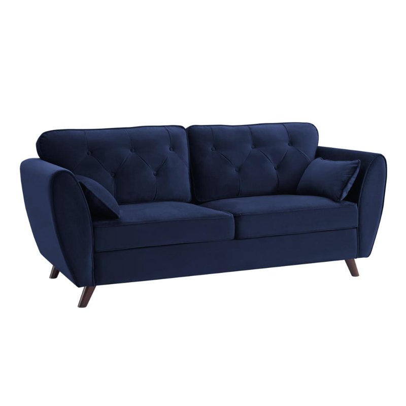 Wangara 3 Seater Sofa, Blue Velvet