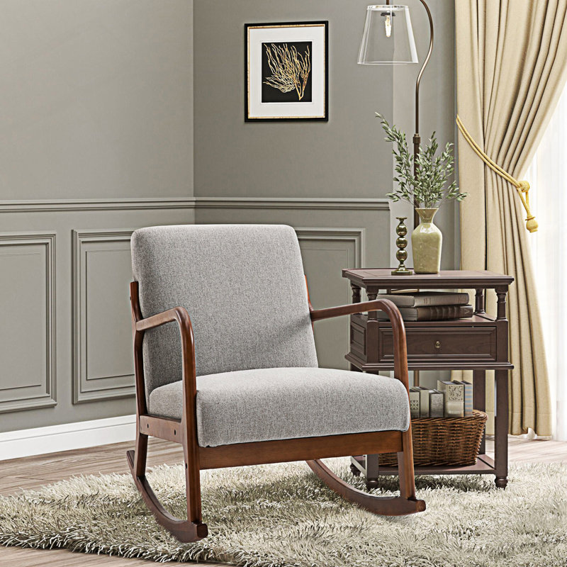 Fauteuil à bascule rembourré
