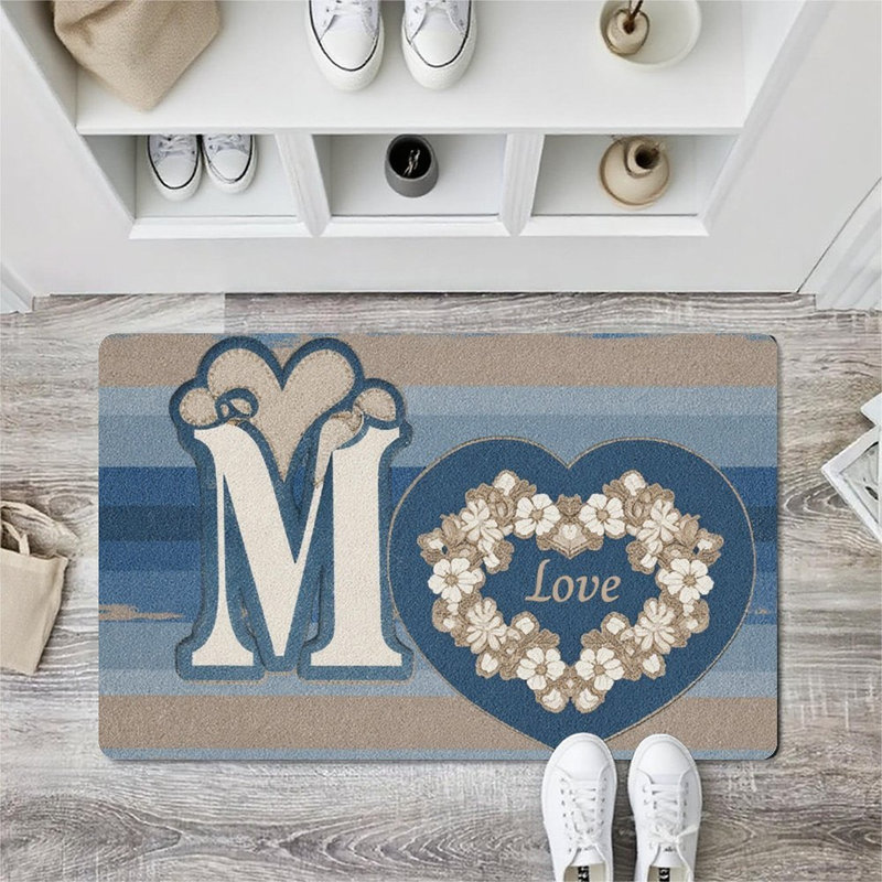 Paillasson Mom Love Heart, 24 x 36, pour porte d'entrée