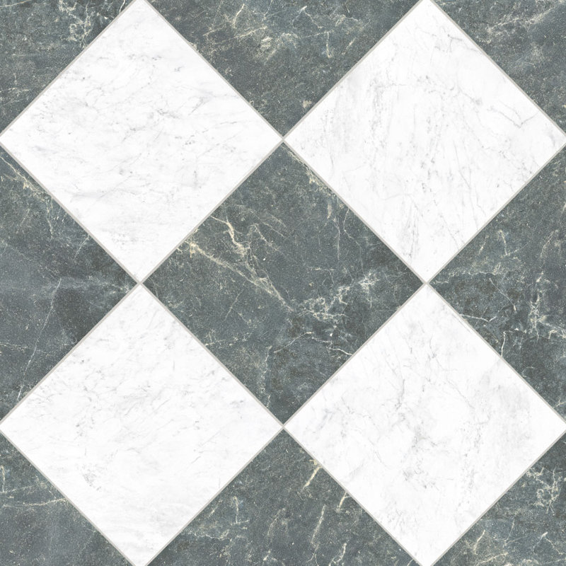 Carrelage pour mur et plancher Ravenna, Blanc/vert