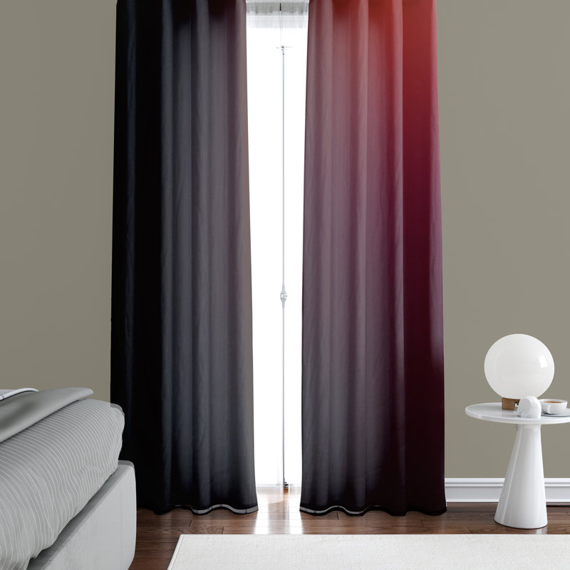 Semi Sheer Curtain Panel Pair, 20" W x 61" L