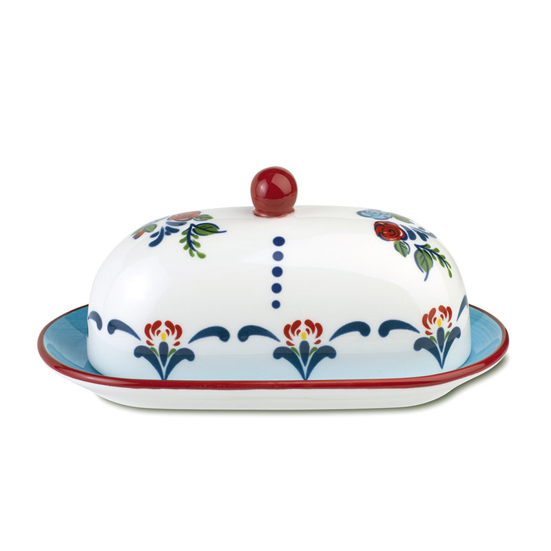Ensemble d'accessoires de table 3 pièces Zanzibar, beurrier, pot à sucre, pot à crème