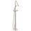 Ruvati Livia Single Handle Freestanding Tub Bathroom Faucet in Brushed Nickel