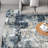 Cosey Abstract Navy/Gray Area Rug-921573002