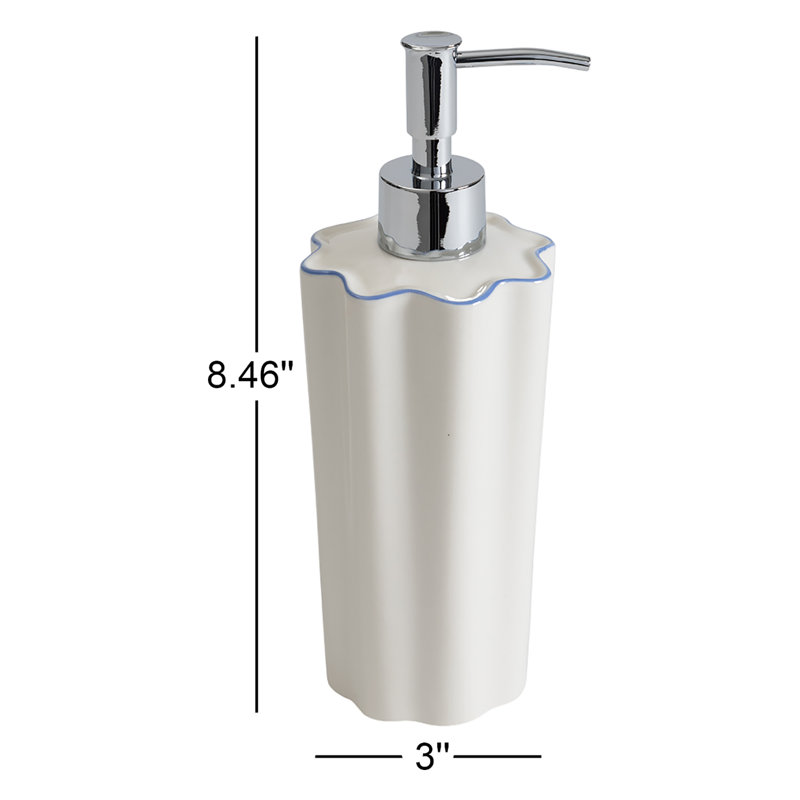 Le Marais Blue Lotion Dispenser, Blue/Silver