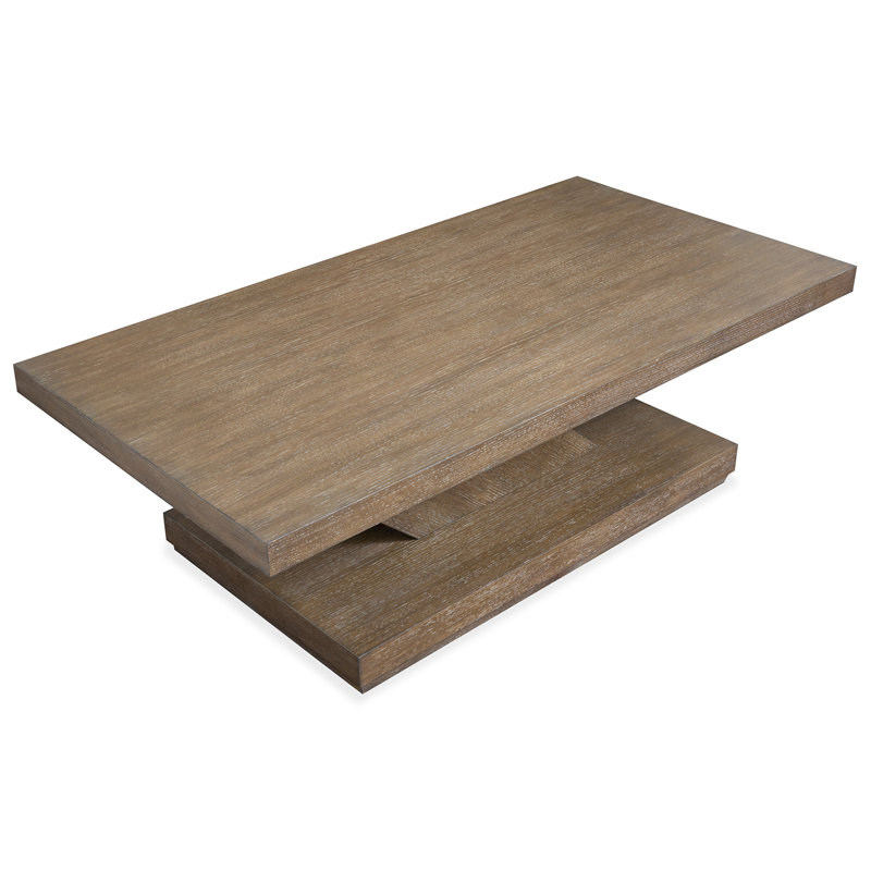 Table basse rectangulaire à roulettes
