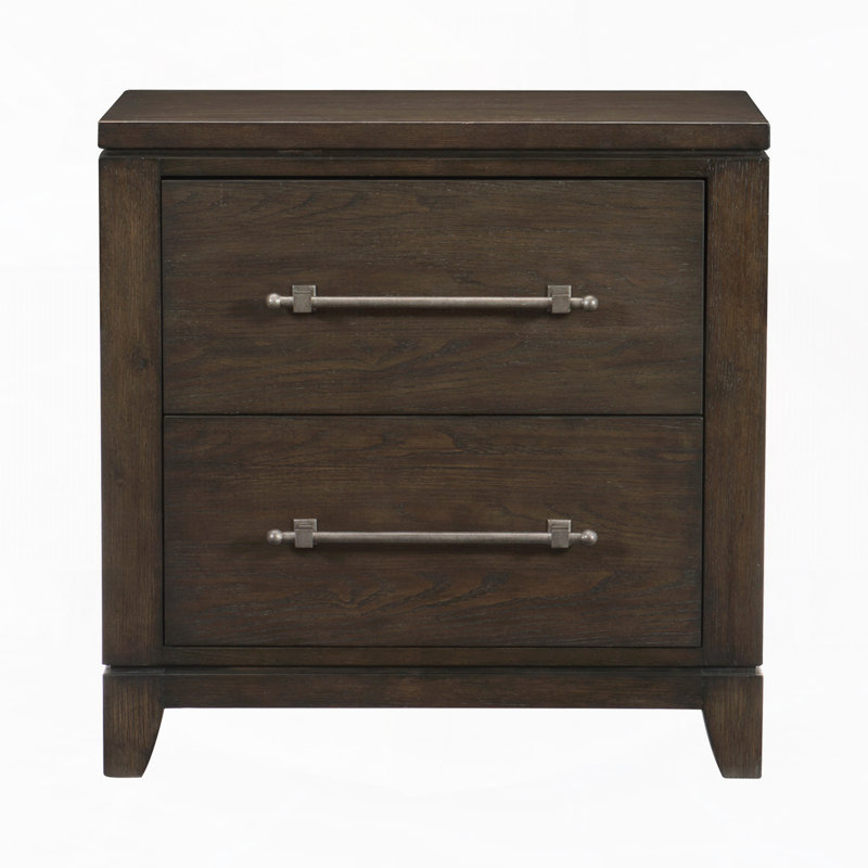 Table de chevet à 2 tiroirs avec table de chevet et meuble en bois
