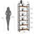  6 Tier Bookcase Bookshelf, Open Display Storage Rack Shelves-1889097075