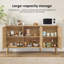 Grande armoire buffet avec 3 portes en rotin