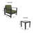 Dulcie 2-Person Seating Set With Sunbrella® Cushions-126281647