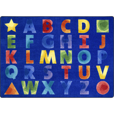 Tapis à motifs alphabet aquarelle Kid Essentials