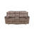 Zubaida Two Chocolate Velvet Recliner Loveseat W/USB Port & Console