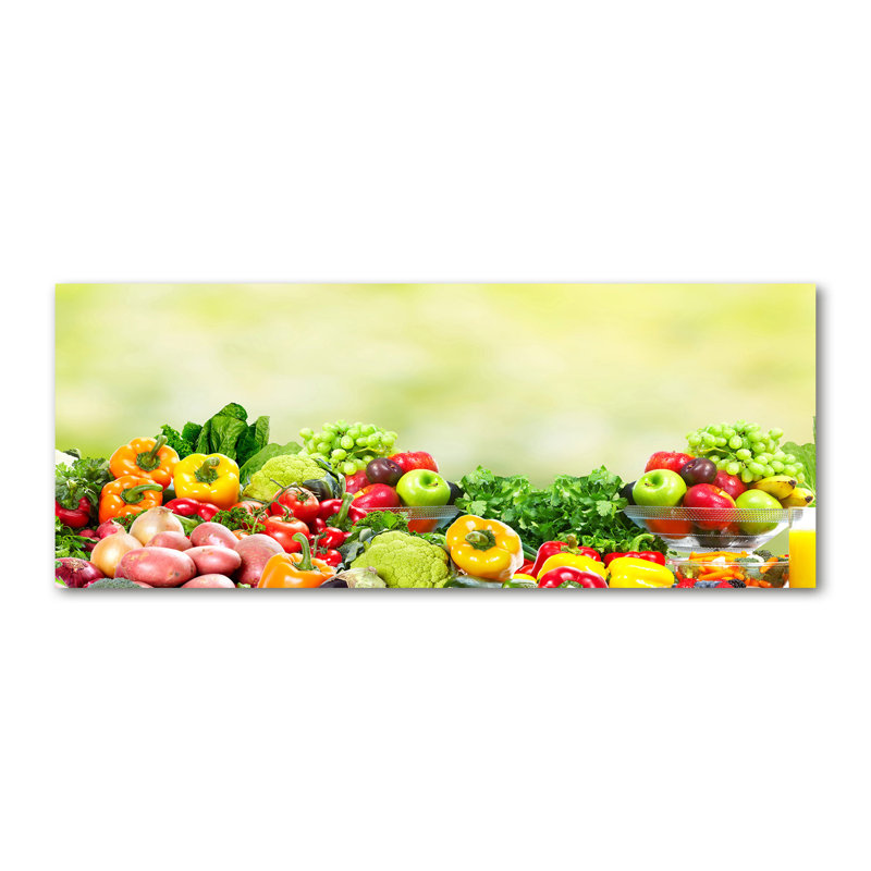 Fruits And Vegetables - Wrapped Canvas Print