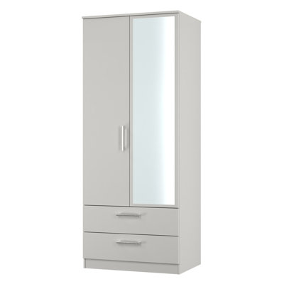 Devon 2 Door 2 Drawer Mirror Wardrobe